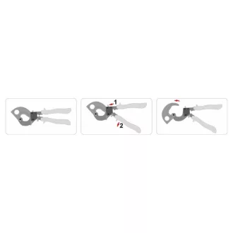 Clește tăietor de cablu cu clichet YATO 380 mm d=22 mm