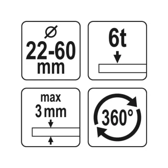 Poanson hidraulic YATO 22 - 60 mm 360°
