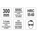 YATO Foarfece de tăiere a plăcilor 300 mm drepte
