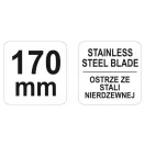 YATO Foarfecă tehnică 170 mm inox