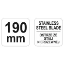 YATO Foarfecă tehnică 190 mm inox