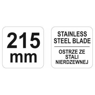 YATO Foarfecă tehnică 215 mm inox