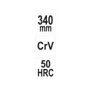YATO Clește cu vârf lung drept 340 mm CrV
