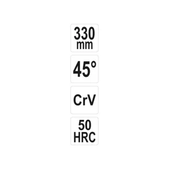 YATO Clește cu vârf curbat 45° 330 mm CrV