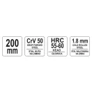 Cleste pentru frunte YATO 200 mm