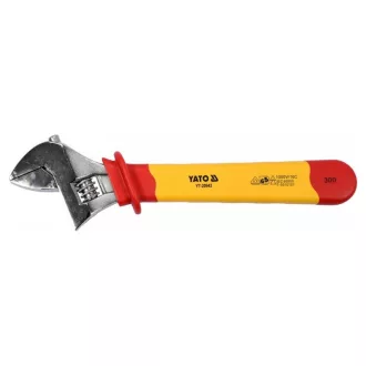   YATO Cheie ajustabilă cu cap deschis 0-40 mm / 300 mm până la 1000 V izolat CrV