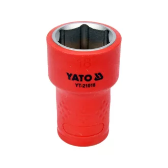 YATO Cheie tubulară izolată 3/8" 18 mm 1000 V CrV