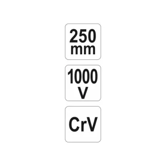   YATO Clește pentru pompă de apă 250 mm izolat până la 1000 V