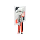 YATO Clește cu autoblocare curbat 140 mm cu mâner cauciucat