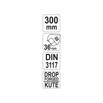 YATO Cheie ajustabilă 0-38 / 300 mm