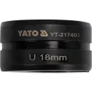 YATO Inserție de sertizare pentru sertizare YT-21735 tip U 18 mm