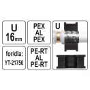 YATO Insert de sertizare YT-21750 pentru sertizare de tip U 16 mm