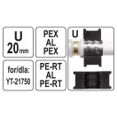 YATO Capete de sertizare YT-21750 pentru clește de sertizare tip U 20 mm