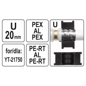   YATO Capete de sertizare YT-21750 pentru clește de sertizare tip U 20 mm