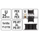 YATO Cap de sertizare YT-21750 pentru sertizator tip U 25 mm