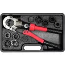 YATO Set de sertizare cu 9 piese pentru țevi Pex-Al-Pex