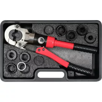 YATO Set de sertizare cu 9 piese pentru țevi Pex-Al-Pex