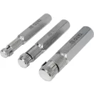 Set de șuruburi de montare internă YATO 3 părți 3/8", 1/2", 3/4"