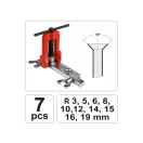 Set de flanșe YATO pentru frână din 7 piese și conductă hidraulică (3-19 mm)