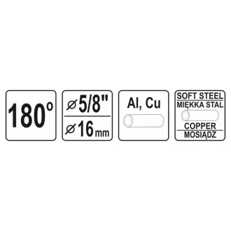 Îndoit manual YATO țevi 16 mm (5/8")