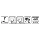YATO Cheie reglabilă pentru țevi 225 mm/60 mm