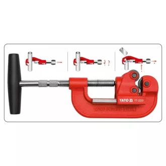 YATO Tăietor de țevi pentru metale 10-40 mm