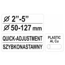 YATO Tăietor de țevi cu role 50-127 mm (cupru-aluminiu-plastic)