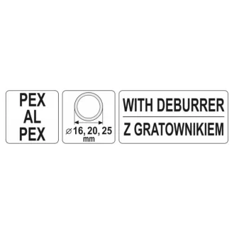 Calibrator de țevi YATO cu debavur