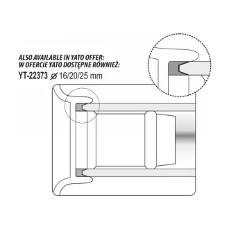 Calibrator de țevi YATO cu debavur