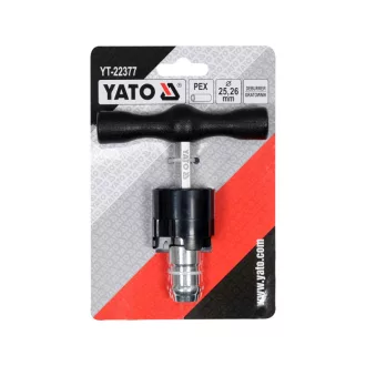   Calibrator de țevi YATO pentru țevi Pex-Al-Pex de 25, 26 mm cu debavur