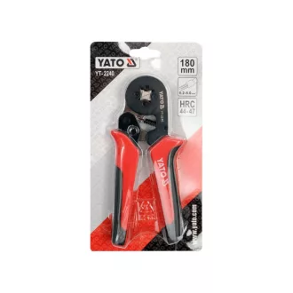 YATO Clește pentru crimpare 180 mm/0,2-0,6 mm