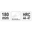 YATO Clește pentru crimpare 180 mm/0,2-0,6 mm