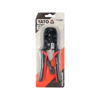   YATO Clește pentru mufare 190 mm pentru UTP/RJ45 și telefon/RJ11