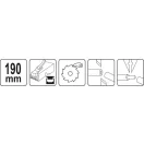 YATO Clește pentru mufare 190 mm pentru UTP/RJ45 și telefon/RJ11