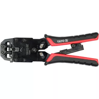   YATO Clește de sertizare 205 mm pentru rețea UTP/RJ45 și telefon/RJ10, RJ11, RJ12