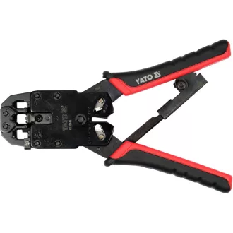   YATO Clește de sertizare 205 mm pentru rețea UTP/RJ45 și telefon/RJ10, RJ11, RJ12