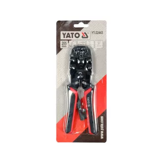   YATO Clește de sertizare 205 mm pentru rețea UTP/RJ45 și telefon/RJ10, RJ11, RJ12