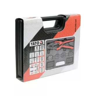   YATO Clește de sertizare cu set de fălci interschimbabile 260 mm