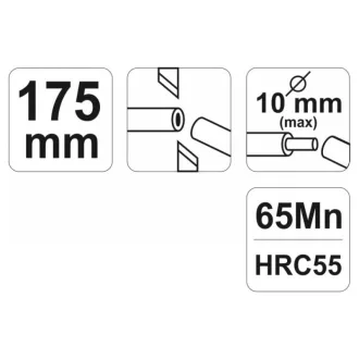   YATO Clește pentru tăiere și dezizolare cabluri 175 mm/10 mm/0,5-6 mm2 automat