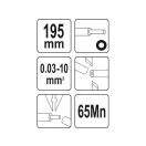 YATO Clește de dezizolat automat 195 mm/0,03 - 10,0 mm2