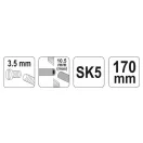 Clește tăietor de cabluri YATO 170 mm (până la 10,5 mm2 și torsadat până la 3,5 mm)
