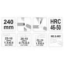 YATO Clește de dezizolare 240 mm/1,5-6,0 mm2