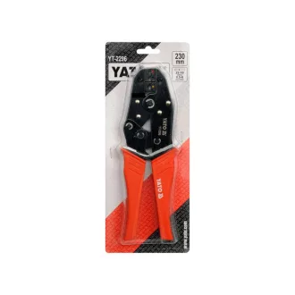 Clește sertizator cu clichet YATO 230 mm / 0,5-6,0 mm2