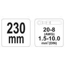 YATO Clește de sertizare 230 mm/1,5-10 mm2
