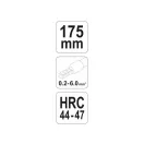 YATO Clește de sertizare 180 mm/0,2-6,0 mm2
