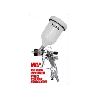   YATO Pulverizator de vopsea cu rezervor superior 600 ml 1,4 mm HVLP