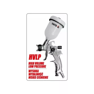 Pistol de pulverizare YATO Top rezervor 100 ml HVLP