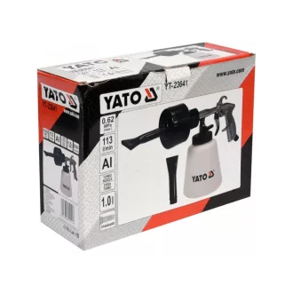 Pistol de pulverizare pneumatic YATO turbo Aluminiu 1 litru