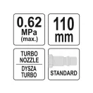 Pistol de suflat pneumatic YATO turbo 110 mm