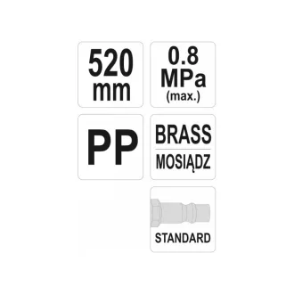 Pistol de suflat YATO cu mâner lung 520 mm